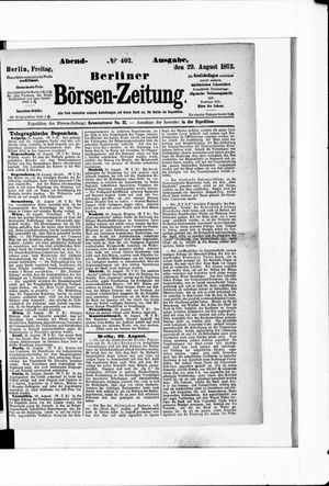 Berliner Börsen-Zeitung vom 29.08.1873