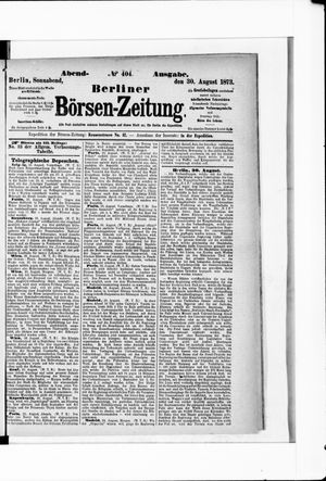 Berliner Börsen-Zeitung vom 30.08.1873