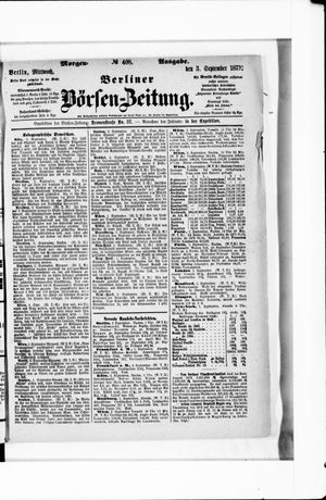 Berliner Börsen-Zeitung on Sep 3, 1873