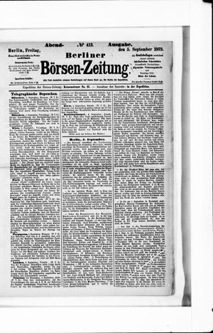 Berliner Börsen-Zeitung vom 05.09.1873