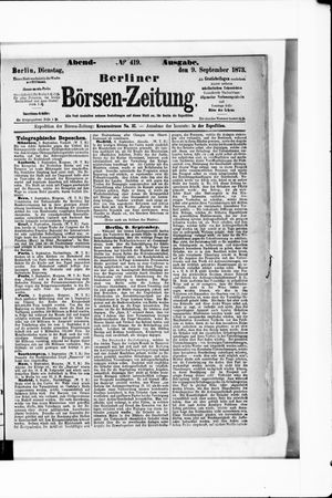 Berliner Börsen-Zeitung vom 09.09.1873