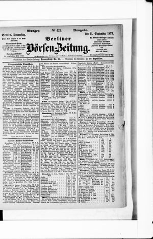 Berliner Börsen-Zeitung vom 11.09.1873