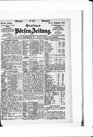 Berliner Börsen-Zeitung on Sep 19, 1873