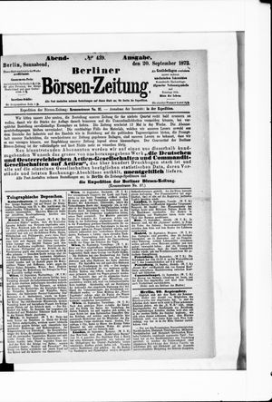 Berliner Börsen-Zeitung vom 20.09.1873