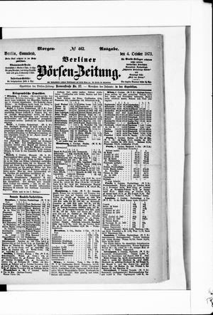 Berliner Börsen-Zeitung vom 04.10.1873