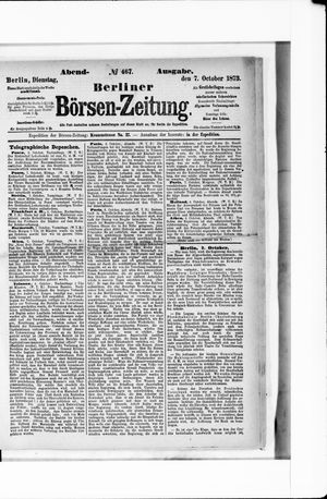 Berliner Börsen-Zeitung vom 07.10.1873