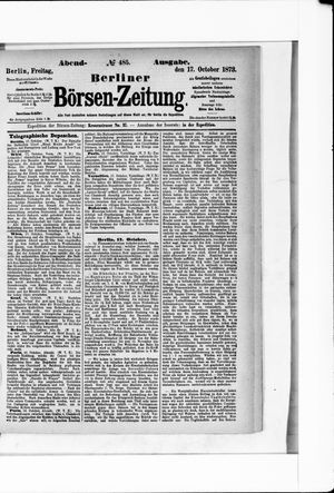 Berliner Börsen-Zeitung vom 17.10.1873