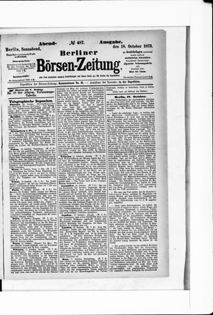 Berliner Börsen-Zeitung on Oct 18, 1873