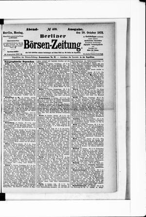 Berliner Börsen-Zeitung on Oct 20, 1873