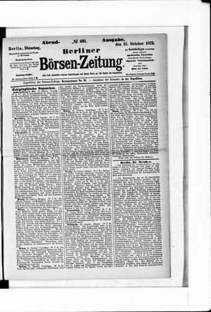 Berliner Börsen-Zeitung vom 21.10.1873