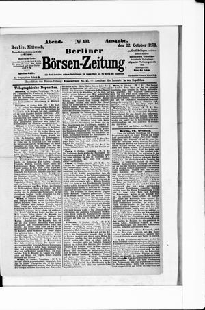 Berliner Börsen-Zeitung vom 22.10.1873