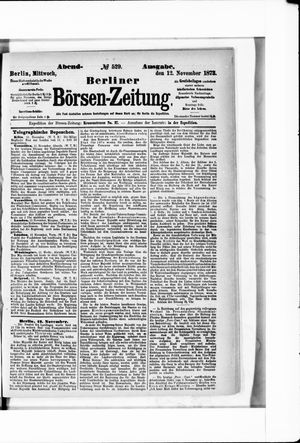 Berliner Börsen-Zeitung vom 13.11.1873