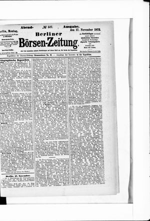 Berliner Börsen-Zeitung on Nov 17, 1873