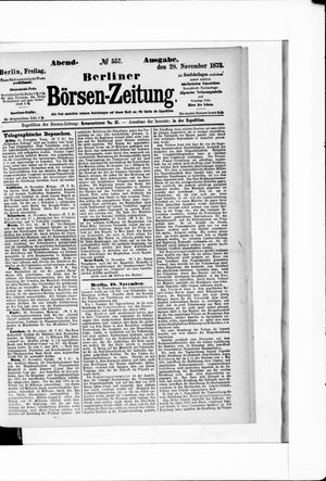 Berliner Börsen-Zeitung on Nov 28, 1873