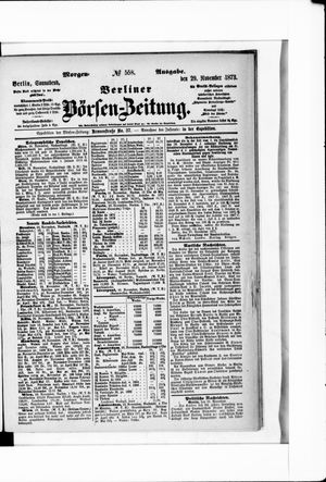 Berliner Börsen-Zeitung on Nov 29, 1873