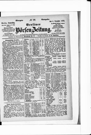 Berliner Börsen-Zeitung vom 04.12.1873