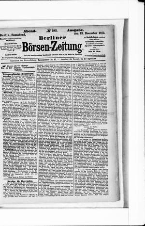 Berliner Börsen-Zeitung vom 13.12.1873