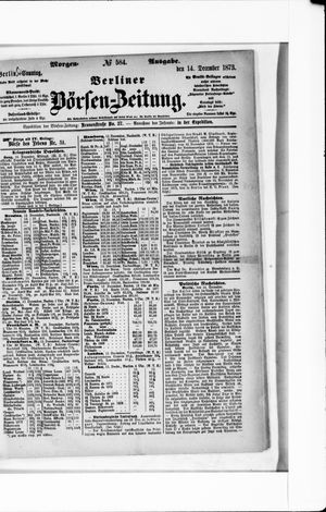 Berliner Börsen-Zeitung vom 14.12.1873