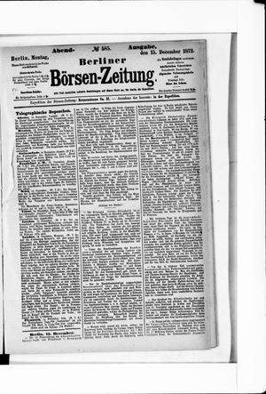 Berliner Börsen-Zeitung vom 15.12.1873