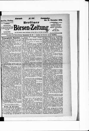 Berliner Börsen-Zeitung vom 19.12.1873