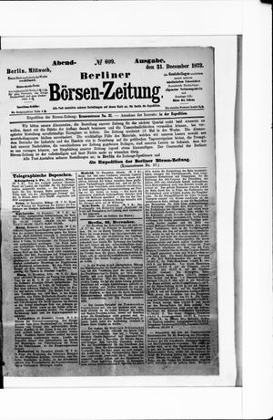 Berliner Börsen-Zeitung vom 31.12.1873