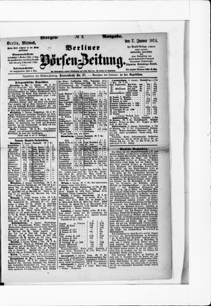 Berliner Börsen-Zeitung vom 07.01.1874