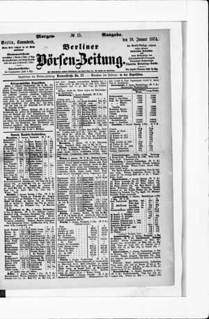 Berliner Börsen-Zeitung vom 10.01.1874