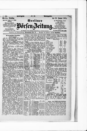 Berliner Börsen-Zeitung vom 13.01.1874