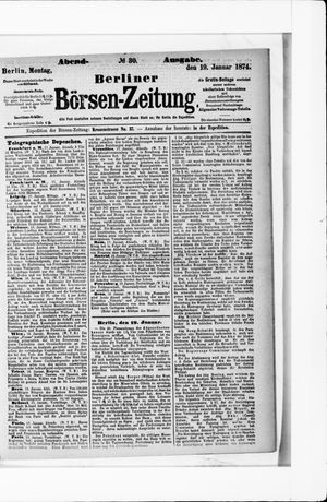 Berliner Börsen-Zeitung vom 19.01.1874
