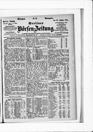 Berliner Börsen-Zeitung vom 20.01.1874