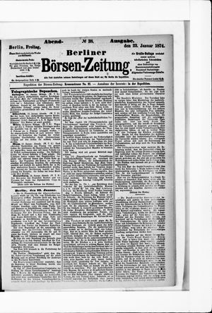 Berliner Börsen-Zeitung vom 23.01.1874