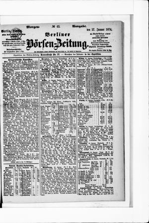 Berliner Börsen-Zeitung vom 27.01.1874