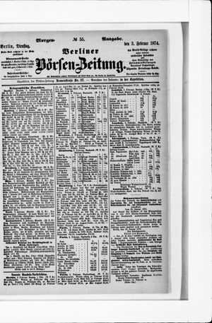 Berliner Börsen-Zeitung vom 03.02.1874