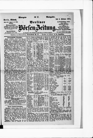Berliner Börsen-Zeitung vom 04.02.1874