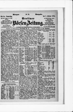 Berliner Börsen-Zeitung on Feb 5, 1874
