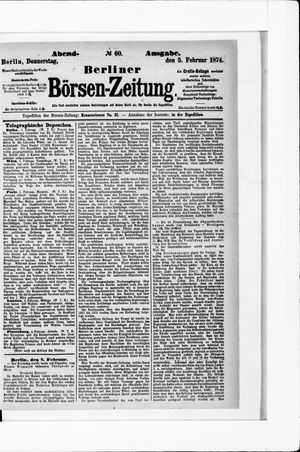 Berliner Börsen-Zeitung vom 05.02.1874