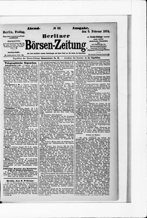 Berliner Börsen-Zeitung vom 06.02.1874