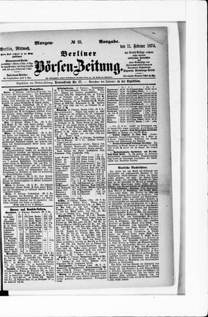Berliner Börsen-Zeitung vom 11.02.1874