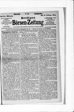 Berliner Börsen-Zeitung vom 11.02.1874
