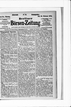 Berliner Börsen-Zeitung vom 16.02.1874