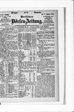 Berliner Börsen-Zeitung vom 17.02.1874