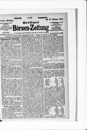 Berliner Börsen-Zeitung vom 17.02.1874