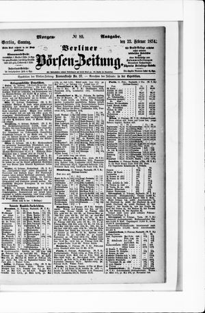Berliner Börsen-Zeitung vom 22.02.1874