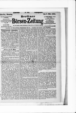 Berliner Börsen-Zeitung vom 03.03.1874