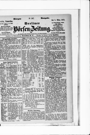 Berliner Börsen-Zeitung vom 05.03.1874