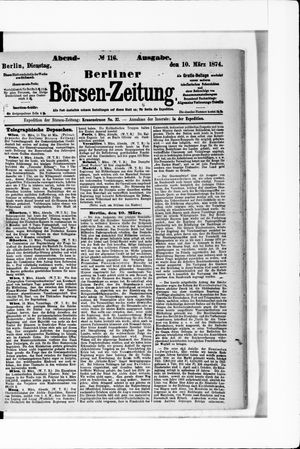 Berliner Börsen-Zeitung vom 10.03.1874