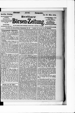 Berliner Börsen-Zeitung vom 13.03.1874