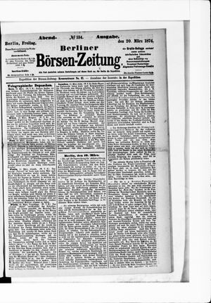 Berliner Börsen-Zeitung vom 20.03.1874