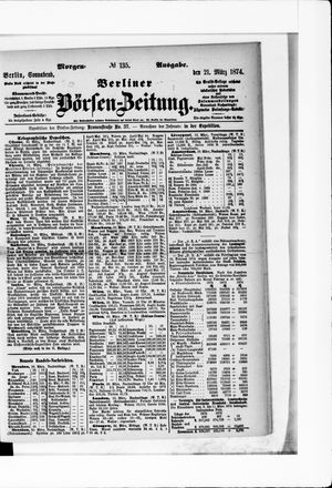 Berliner Börsen-Zeitung on Mar 21, 1874