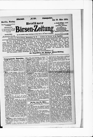 Berliner Börsen-Zeitung vom 23.03.1874